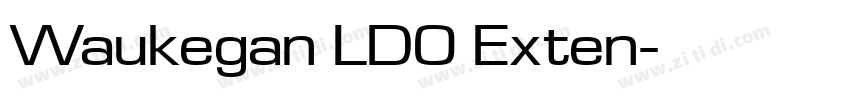 Waukegan LDO Exten字体转换